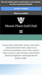 Mobile Screenshot of mooreplacegolf.co.uk